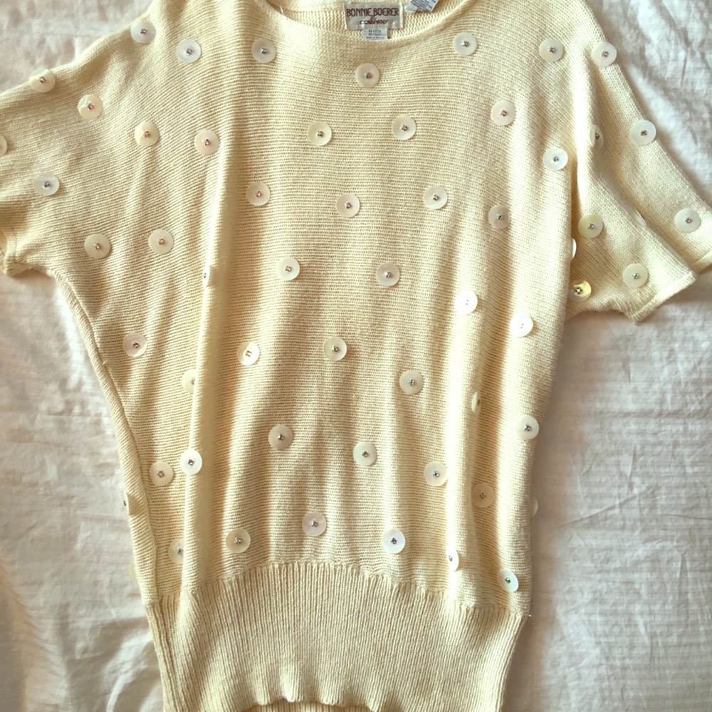 Vintage cream sweater